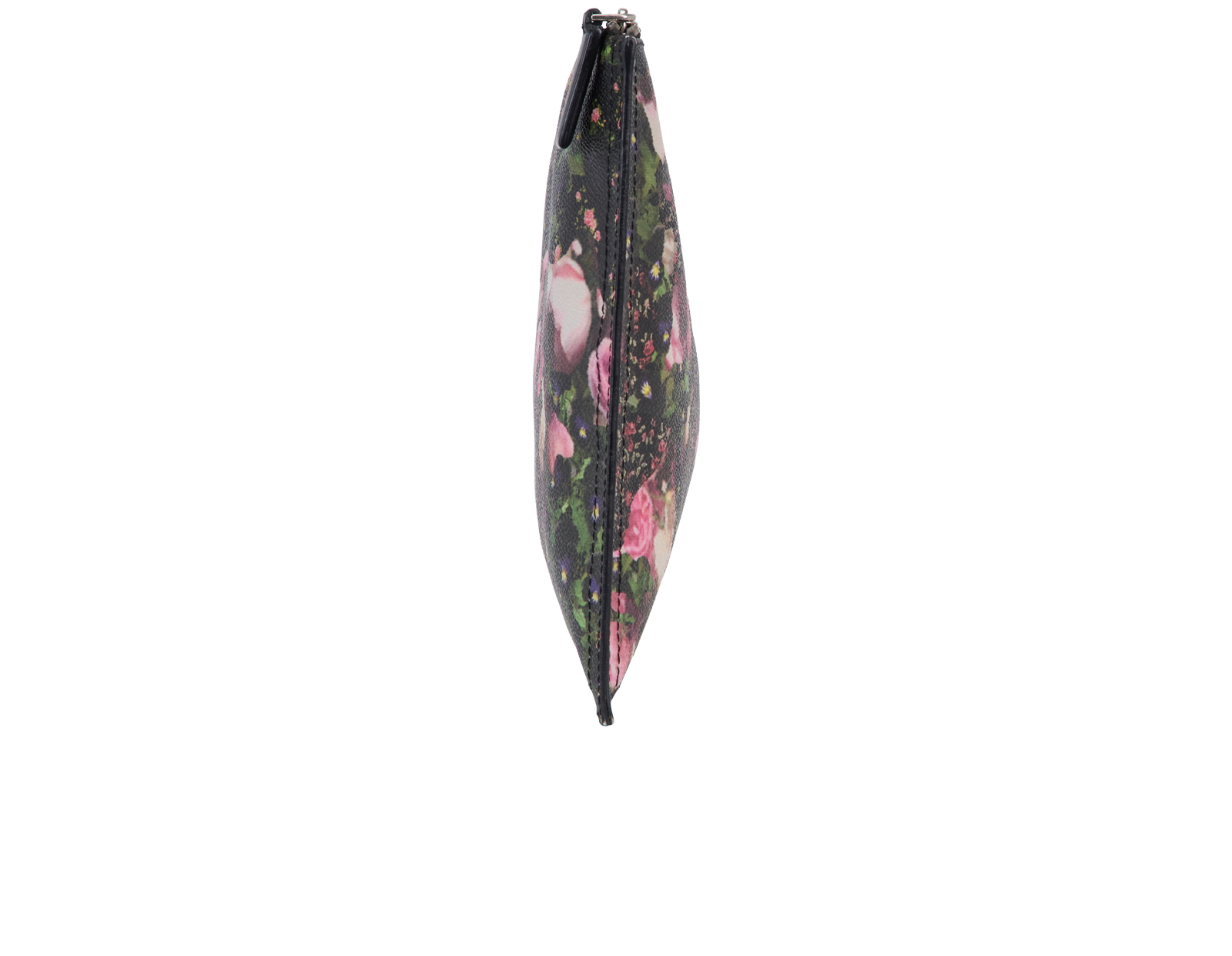 Givenchy Floral Pouch, &pound;180, Accessories, Black/Pink, Leather, Side view